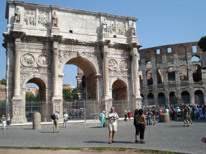 Sevärdheter Rom: Arco di Costantino- Konstantinbågen